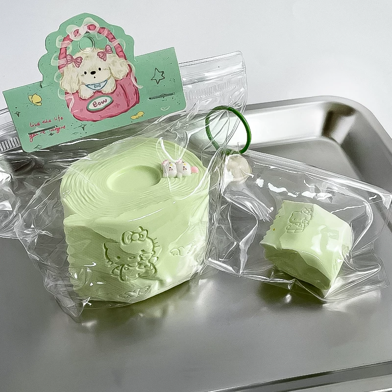 猫のトイレットペーパーキャラクタースクイーズ 手作り とろとろ泥風の感触 低反発